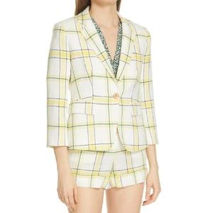 New Veronica Beard School Boy Plaid Dickey Blazer Jacket | Size 0